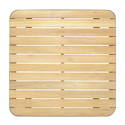 3-Piece Teak and Aluminum Outdoor Modular Sofa Set