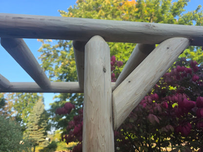 White Cedar Log Garden Arbor